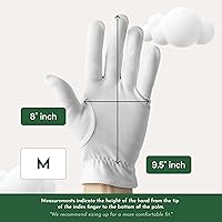 Cottonnerie Organic Cotton Gloves for Dry Hands Sleeping, Medium, 4 Pairs — image 5