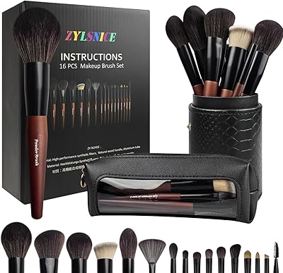 Zylsnice 16 Pcs Makeup Brush Set