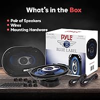 Pyle PL463BL 4" x 6" Three Way Sound Speaker System — image 6