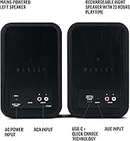 House of Marley Get Together Duo Bluetooth Bookshelf Speakers — image 3