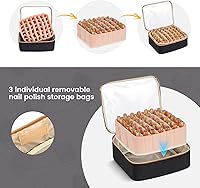 Hautton Nail Polish Organizer with 3 Drawers, Holds 126 Bottles — image 3