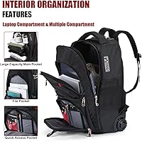 StarCloud 21x14x9 Rolling Backpack with Wheels — image 3