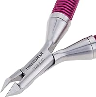 Tweezerman Grip & Snip Spiral Spring Cuticle Nipper (Blue/Pink) — image 2