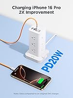 Thoolor Surge Protector Power Strip 6FT with 12 Outlets & 4 USB Ports — image 7
