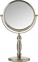 Floxite Dual Sided 1x and 15x Vanity Mirror, Brushed Nickel — image 3