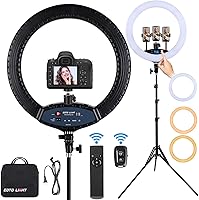 EOTO LIGHT 19-inch LED Ring Light with Tripod — image 1