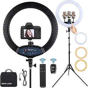 EOTO LIGHT 19-inch LED Ring Light with Tripod Review