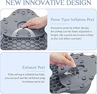 kixcvdm Silicone Bath Pillow, Gray — image 5