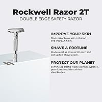 Rockwell T2 Twist-To-Open Double-Edge Safety Razor - Gunmetal Chrome — image 3