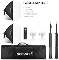 NEEWER 2 Pack 24″x24″ Softbox Lighting Kit NK103 — image 9