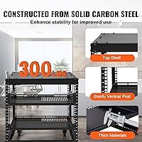 VEVOR 9U Open Frame Server Rack — image 4