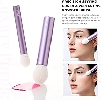 Jessup 4-Piece Face Kabuki Brush Set - Purple T517 — image 4