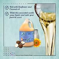 LandLSoap Goat Milk Unscented Pure Castile Soap Liquid Half Gallon — image 4