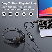 Voistek V9 USB Headset with Microphone — image 4