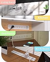 VIPWELL Recessed Power Strip 10-Outlet Surge Protector — image 7