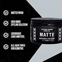 Victory Crown Matte Pomade High Hold & No Shine Hair Styling Wax, 3.4oz — image 3