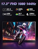 CAPERAVE 17.3-inch 144Hz Portable Gaming Monitor — image 2