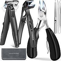 HANDWENG Toenail Clippers for Seniors Thick Nails 6-in-1 Set — image 1