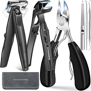 HANDWENG Toenail Clippers for Seniors Thick Nails 6-in-1 Set Review