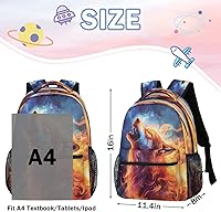 cfpolar Wolf Backpack for School — image 2