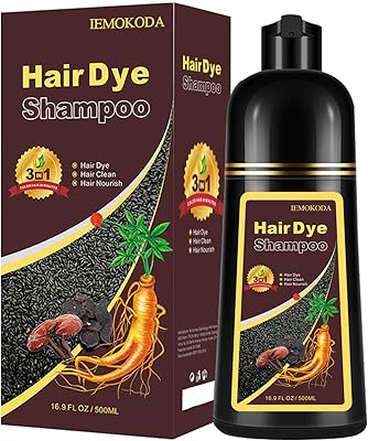 TYAYW Dark Brown Hair Dye Shampoo 500ml