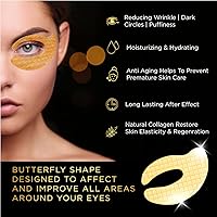 Tinvado Eye Patches for Puffy Eyes - Gold Under Eye Patches — image 3