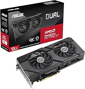 ASUS Dual Radeon RX 7700 XT O12G 12GB GDDR6X