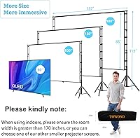 TOWOND 180-inch Projector Screen with Stand — image 5