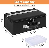 IBVIVIC Fire-resistant Photo Storage Box with 12 Cases — image 2