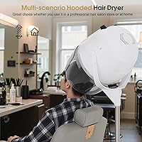 BarberPub 1300W Hooded Hair Bonnet Dryer with Stand — image 8