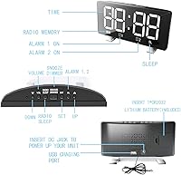 ThreeH H-AC55Red Radio Digital Clock — image 8