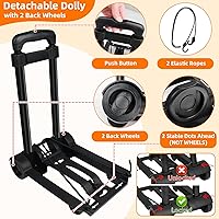 Sambois Rolling Teacher Tote Bag with Detachable Trolley — image 6