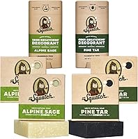 Dr. Squatch Manly Soap and Deodorant Variety Pack - Pine Tar and Alpine Sage — image 1