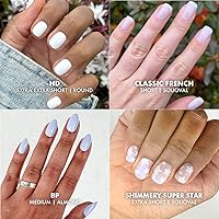 Olive & June Instant Mani Press On Nails (Glue) - 42 Fake Nails, HD Crisp White — image 3