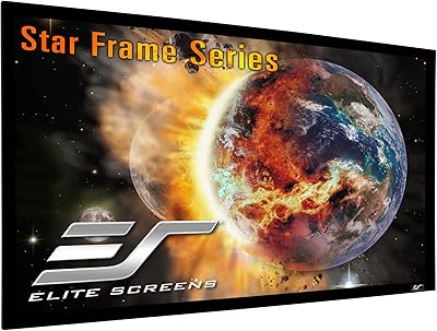 Elite Screens SF120HW2 120″ Wall Mount Fixed Frame Projector Screen