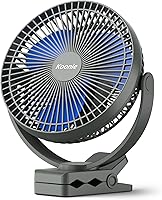 Koonie 10000mAh Rechargeable Portable Clip-on Fan — image 1