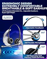 Wantek 602QS2 Telephone Headset — image 6