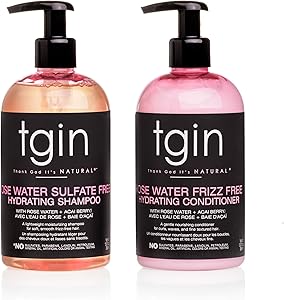 tgin Rose Water Shampoo + Conditioner Duo, 13oz Review