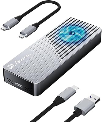 fanxiang MD85 SSD Enclosure with Cooling Fan, 4TB, USB 3.2 Gen 2