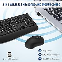 QUASIO Wireless Keyboard and Mouse Combo — image 2