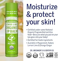 Dr. Bronner′s Organic Lip Balm 6-Pack Lemon Lime 0.15oz — image 5