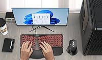 Arteck Ergonomic USB Wired Keyboard with Wrist Rest — image 7