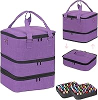 Large Nail Polish Organizer Case - Purple — image 1