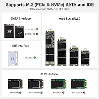 Alxum NVME M.2 SATA IDE SSD Enclosure — image 3