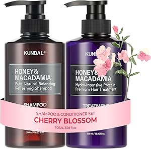 KUNDAL Korean Cherry Blossom Shampoo and Conditioner Set 16.9oz Review