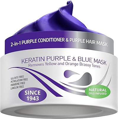 VITAMINS Keratin Purple Hair Mask 8.5oz