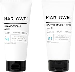 MARLOWE. Shave Cream No. 141 & Post Shave Lotion No. 144 6oz Each Review