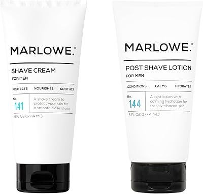 MARLOWE. Shave Cream No. 141 & Post Shave Lotion No. 144 6oz Each