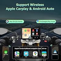 APHQUA 722 Motorcycle GPS Navigation System with Apple CarPlay & Android Auto — image 2