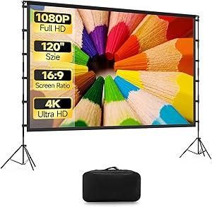 KSAN 120-inch Projector Screen with Stand Review